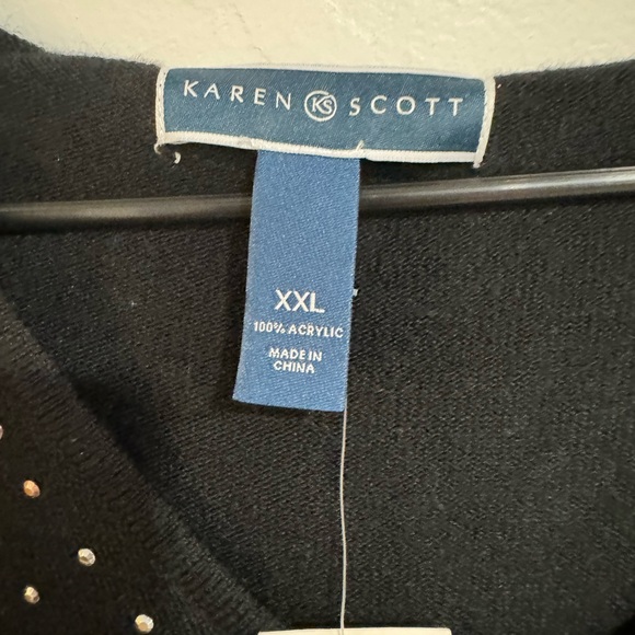 Karen Scoot XXL sweater with removable scarf NWT - Picture 4 of 6